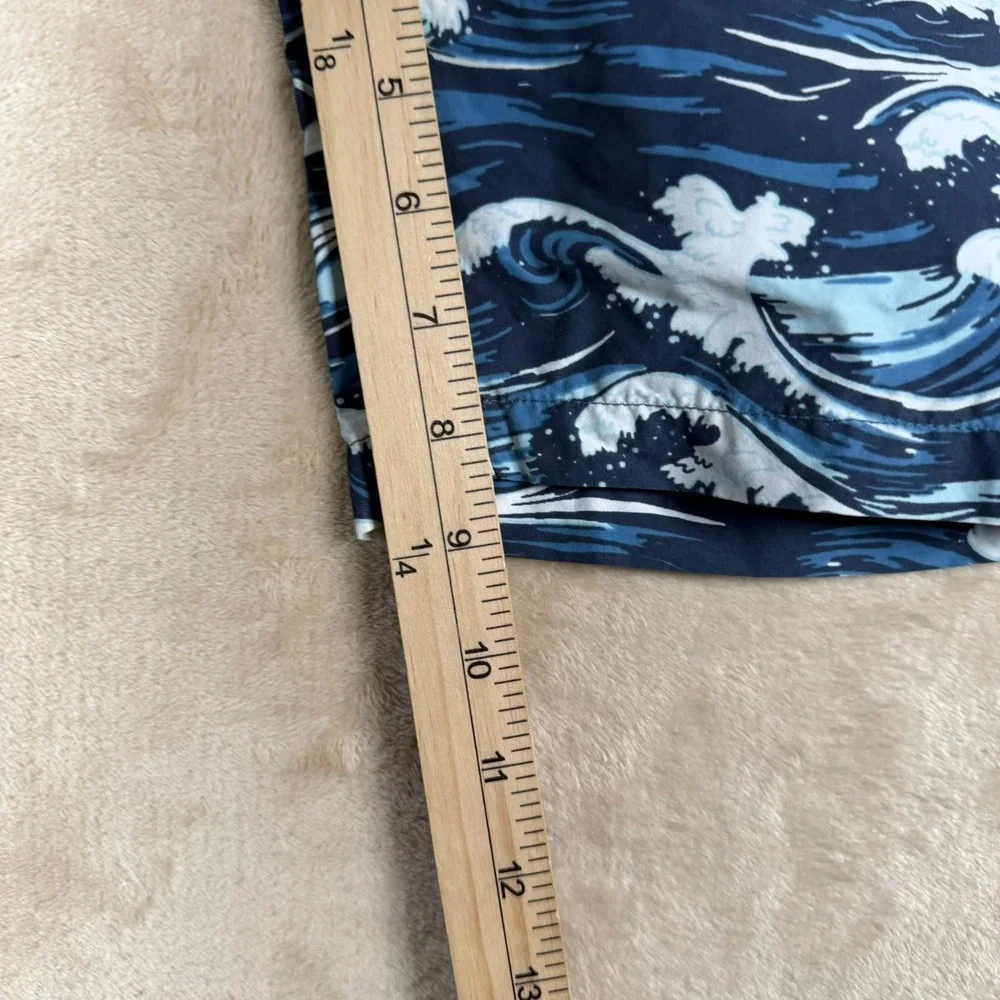 Lacoste‎ Boys Blue Wave Print Swim Trunks Board Shorts Size 12 152cm